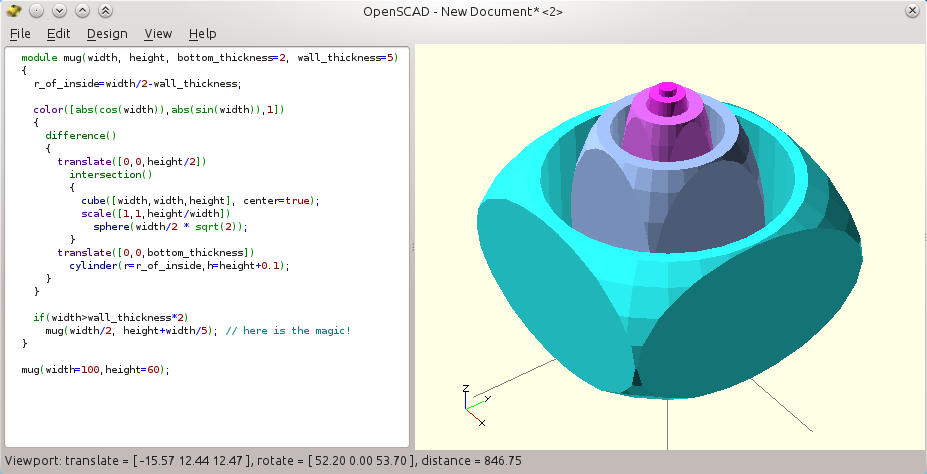 openscad 3d text